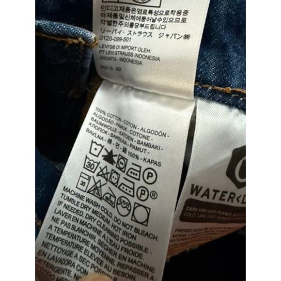 Levi's Womens Denim Bibs Straight Leg Jean Baggy Boyfriend Style Overalls Size S - Picture 10 of 12